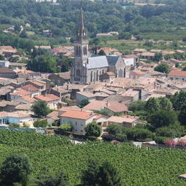 Cornas Vineyards and Church